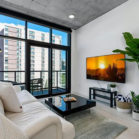 City Views! Luxury King Bed Gym Pool Htub